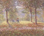 Wynford Dewhurst Luncheon on the Grass oil painting